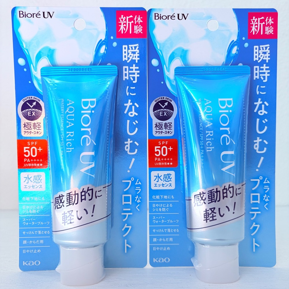 X2 KAO JAPAN Biore UV Aqua Rich Watery Essence SPF50+PA++++ 70g